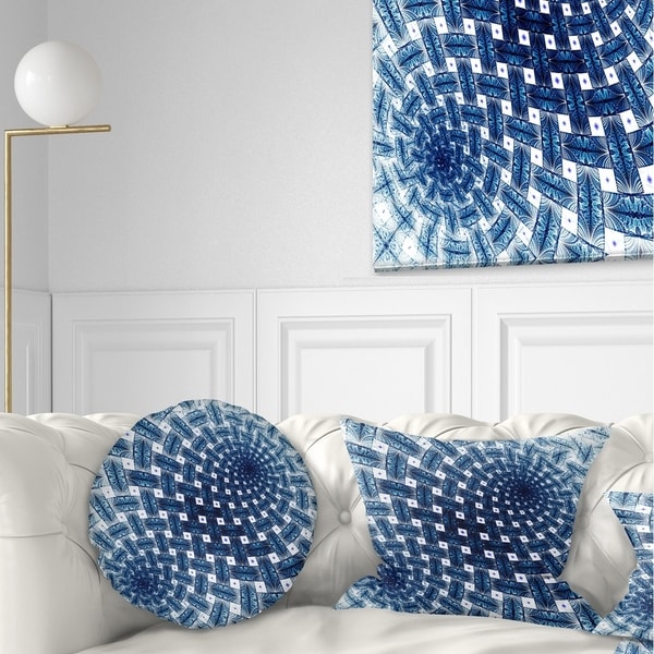 Large blue throw on sale pillows