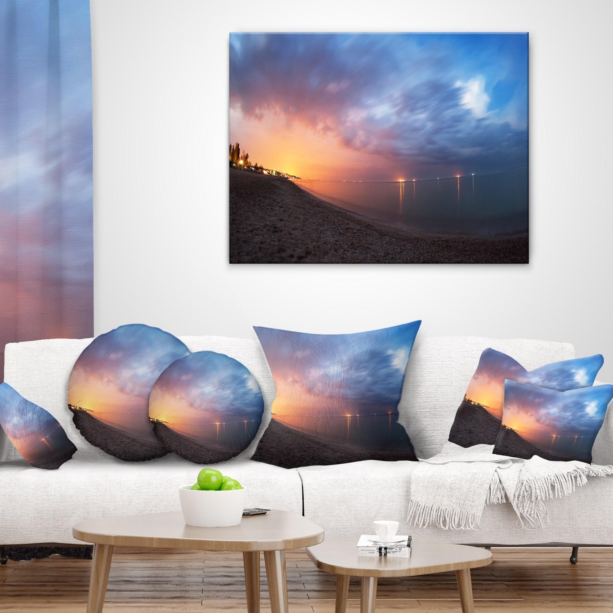in Insert Printed On Both Side Designart CU9353-18-18 Summer Night with Blue Sky Skyline Photography Cushion Cover for Living Room Sofa Throw Pillow 18 in x 18 in in Insert Printed On Both Side Designart CU9353-18-18 Summer Night with Blue Sky Skyline Photography Cushion Cover for Living Room Sofa Throw Pillow 18 in x 18 in