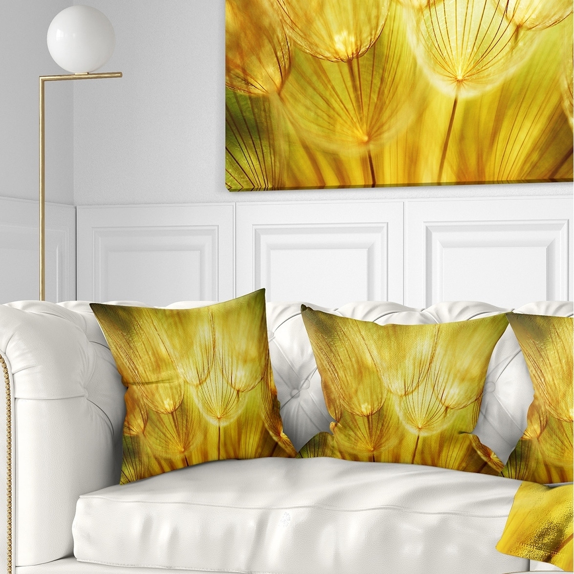 Dandelion throw cheap pillow