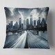 Designart 'City with Blue Tint' Cityscape Throw Pillow - Bed Bath ...