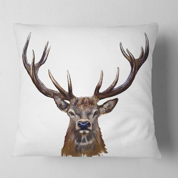 deer head throw pillows