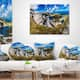 Designart 'Clouds Over Seven Rila Lakes' Landscape Printed Throw Pillow ...