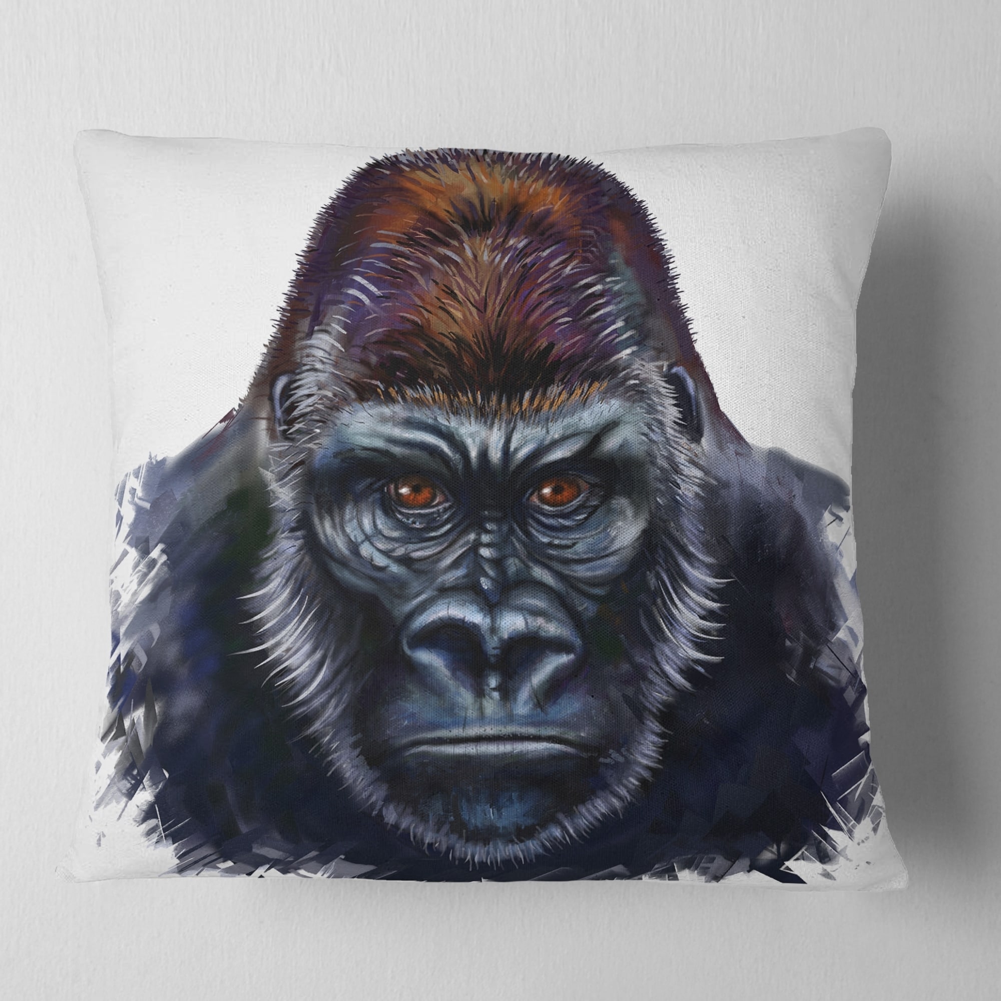 Gorilla Says Throw Pillow