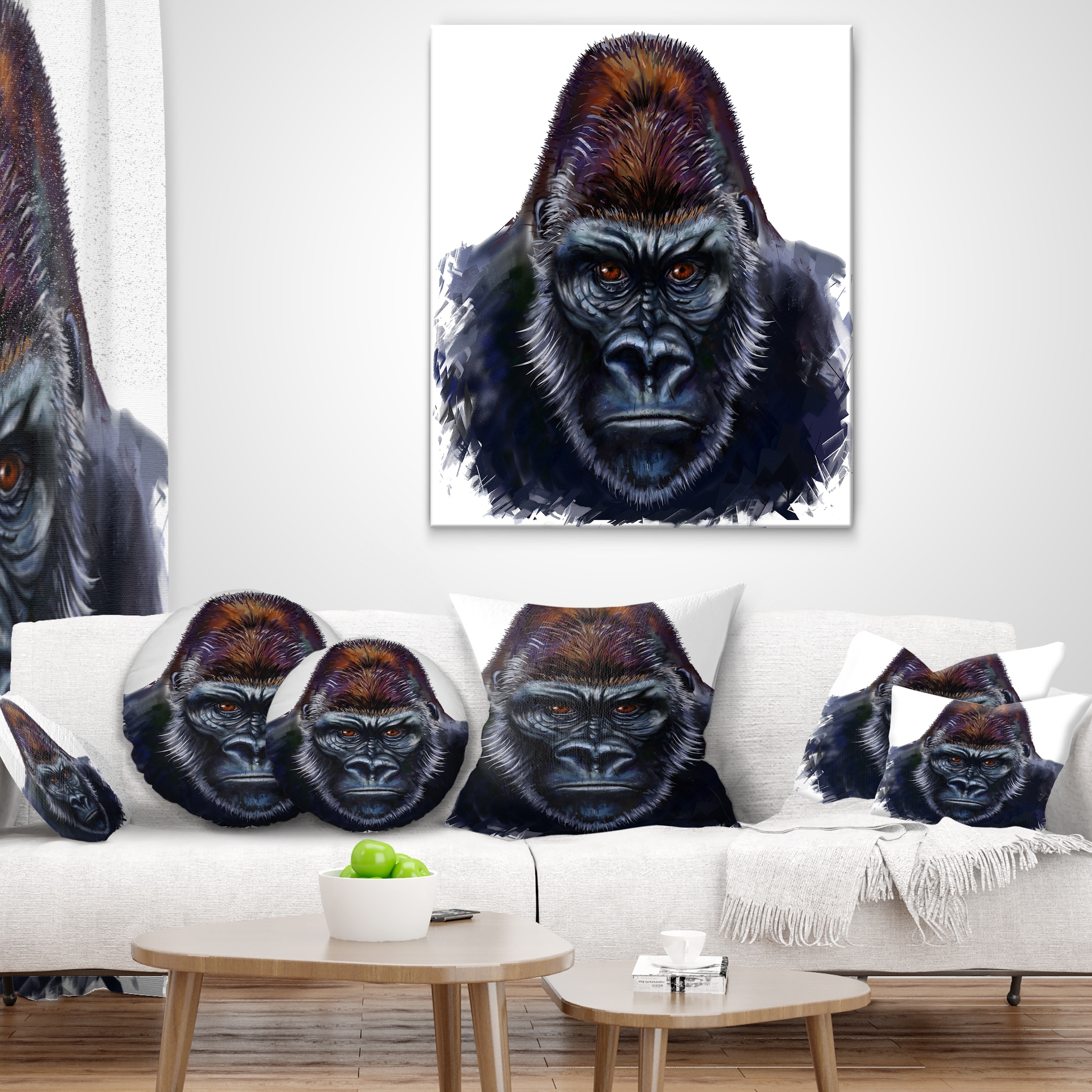 GORILLA THROW PILLOW