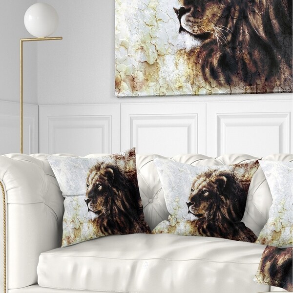 Designart 'Mystic Face' Animal Throw Pillow