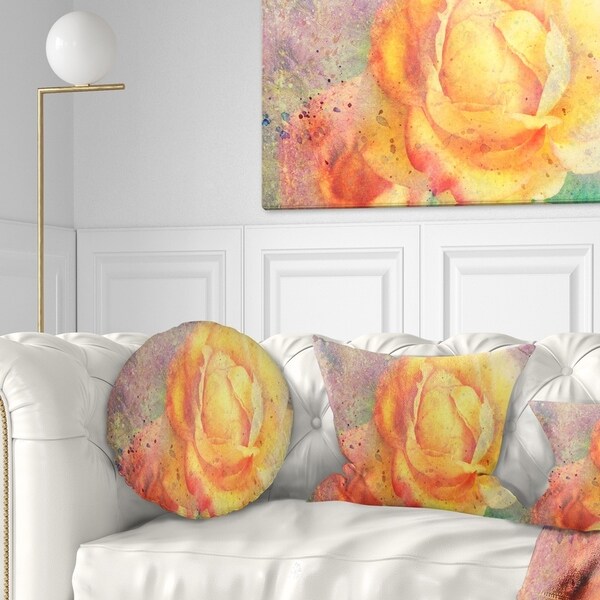 Watercolor floral deals throw pillows