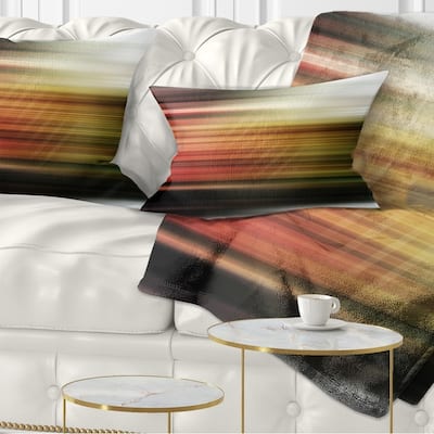 Designart 'Horizontal Lights' Contemporary Throw Pillow