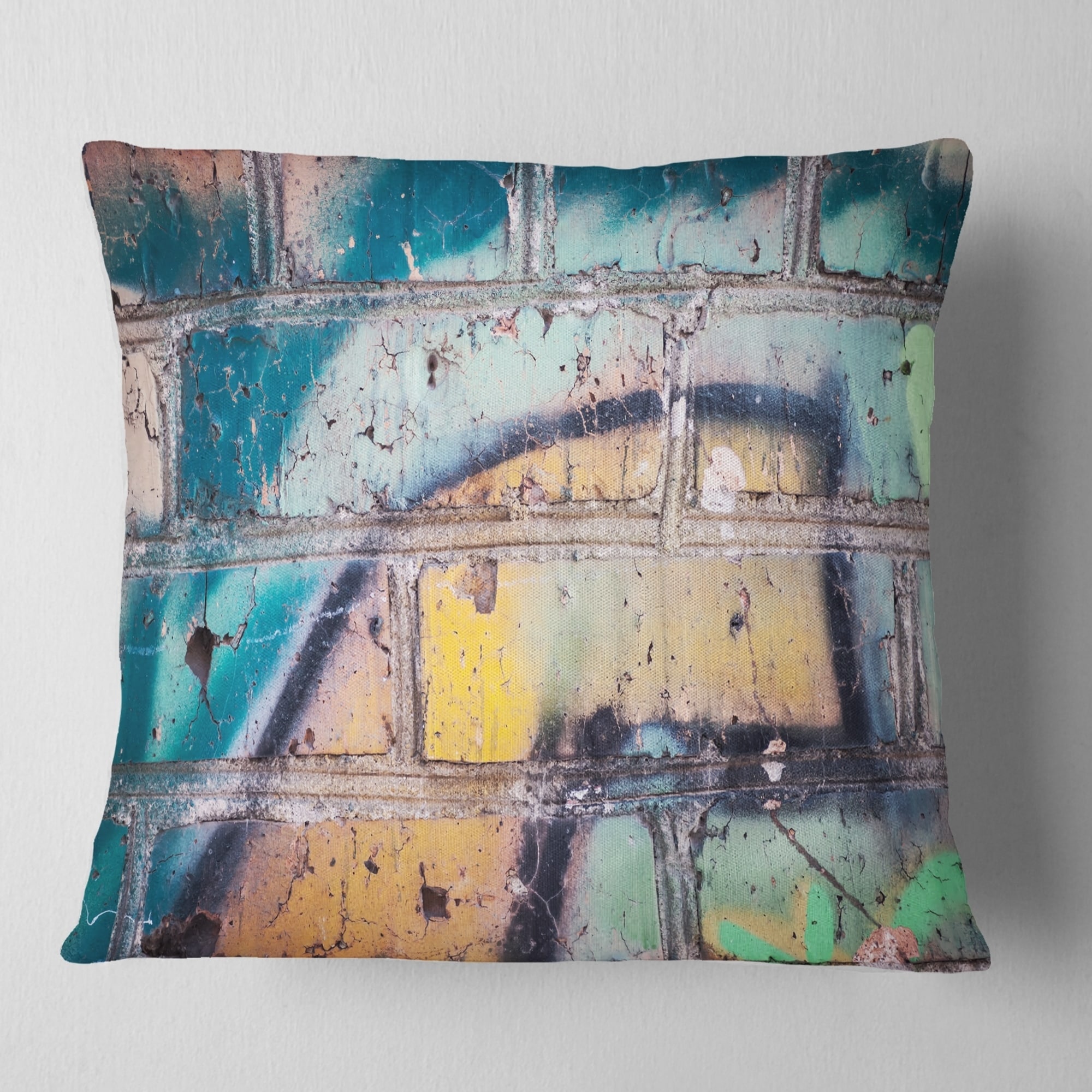 Graffiti Pillow Abstract Art Throw Pillow Pillow Insert 