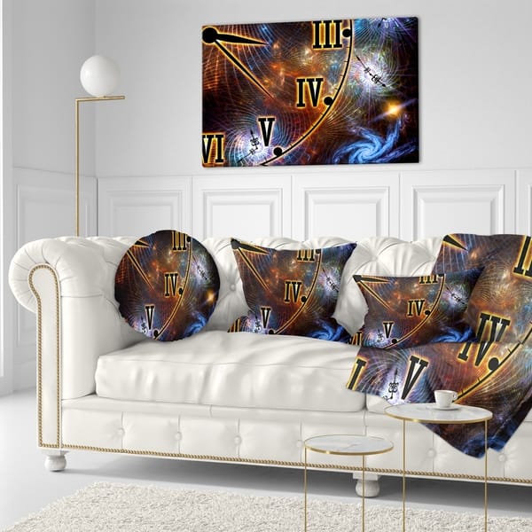 Designart Fabric Of Space And Time Abstract Throw Pillow On Sale Overstock 20948188