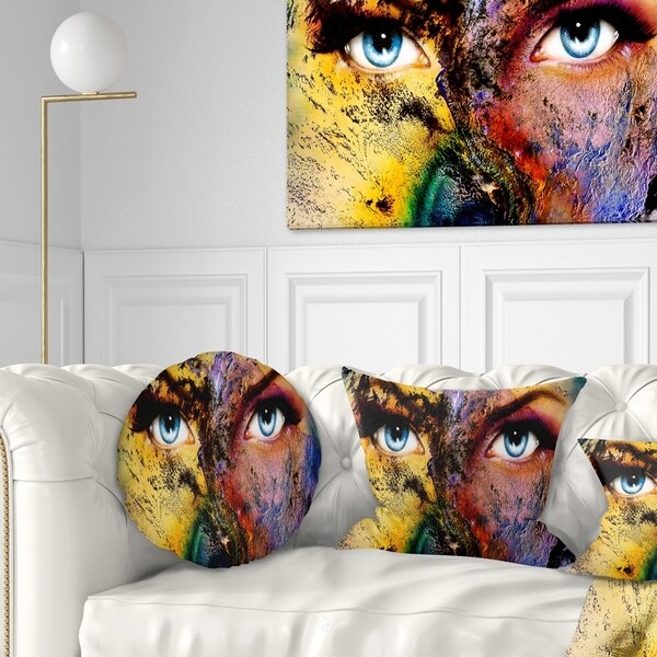 Designart 'Planet Earth and Human' Animal Throw Pillow