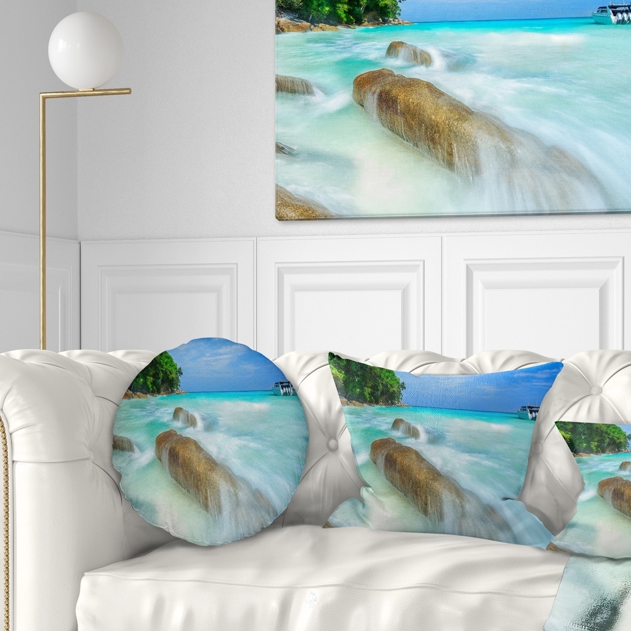 Designart Tachai Island In Thailand Landscape Photography Throw Pillow On Sale Overstock 20948364