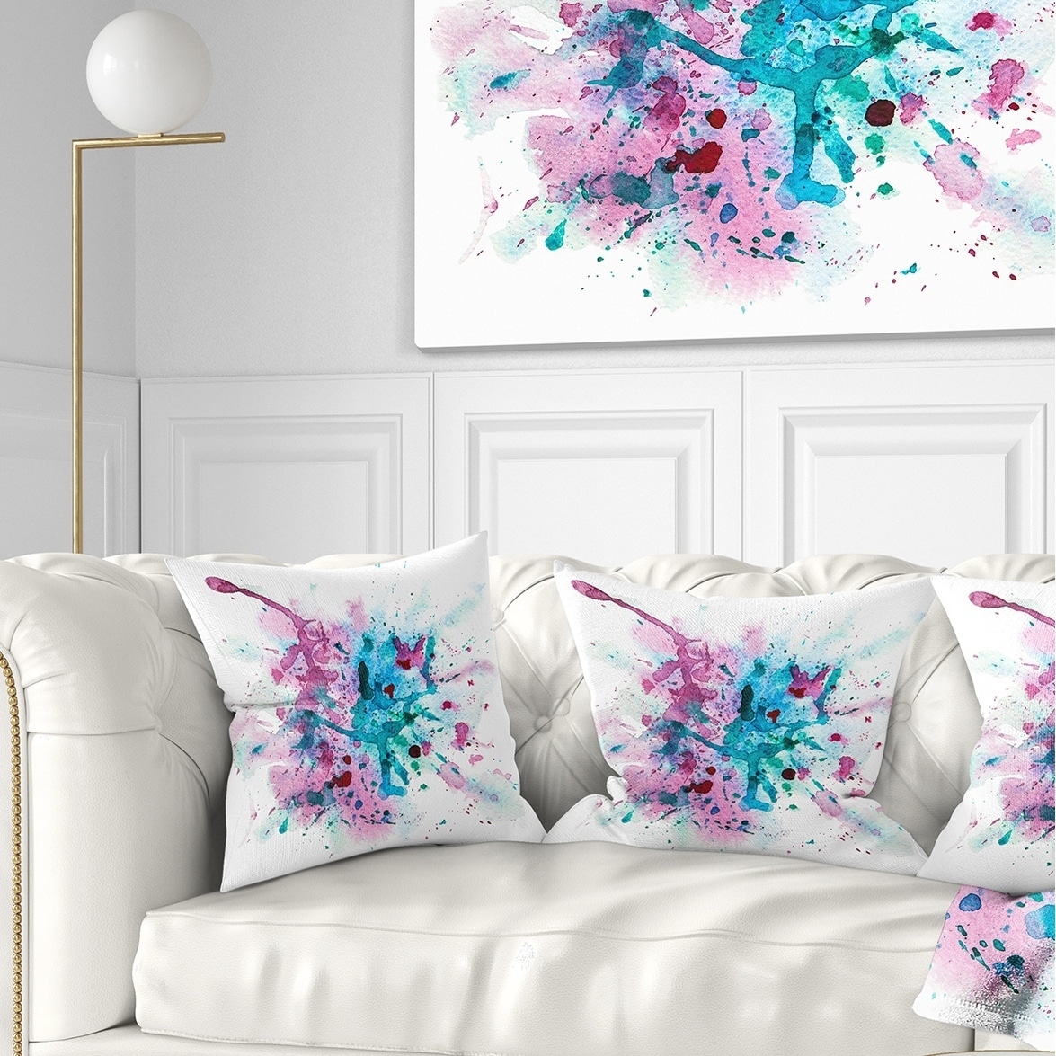 Plum Throw Pillow, Abstract Painting Print, Small and Large Throw Pillow,  Lumbar Pillow 