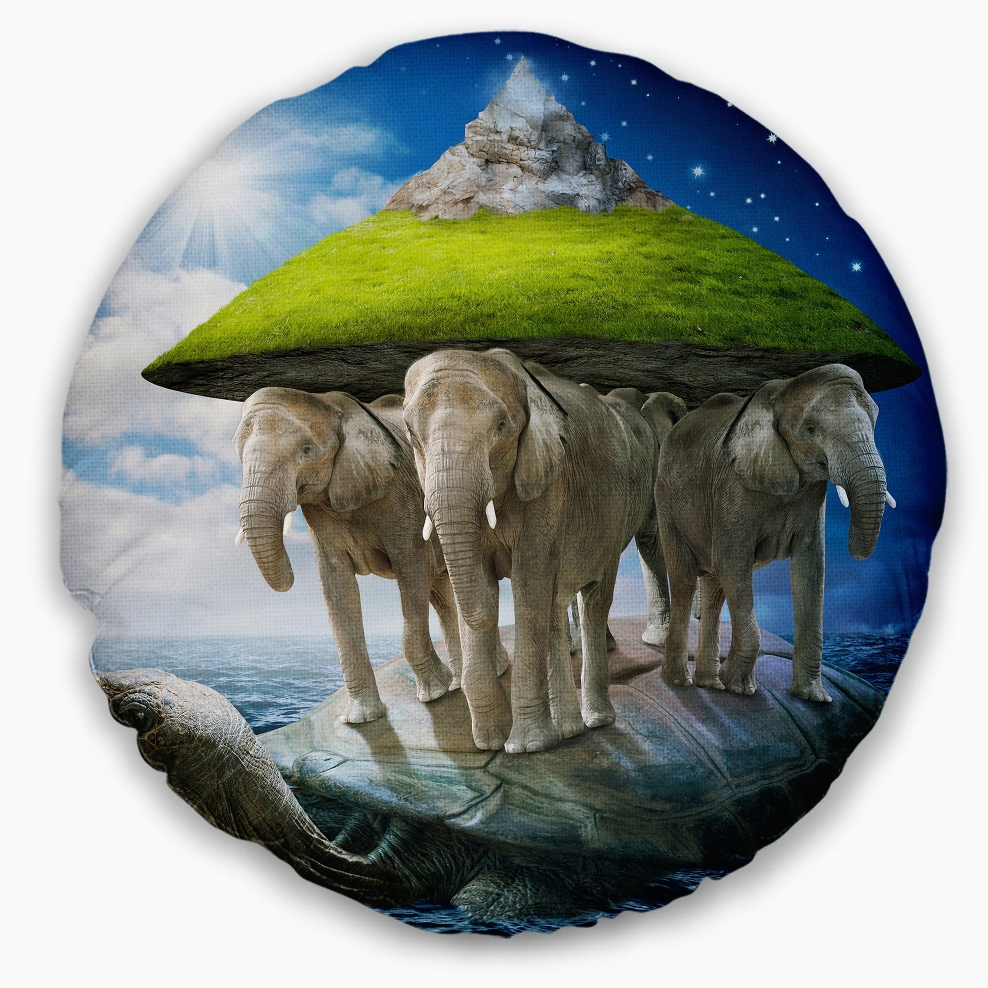 Designart 'Island Like Large Fantasy Turtle' Animal Throw Pillow - Bed Bath  & Beyond - 20948839