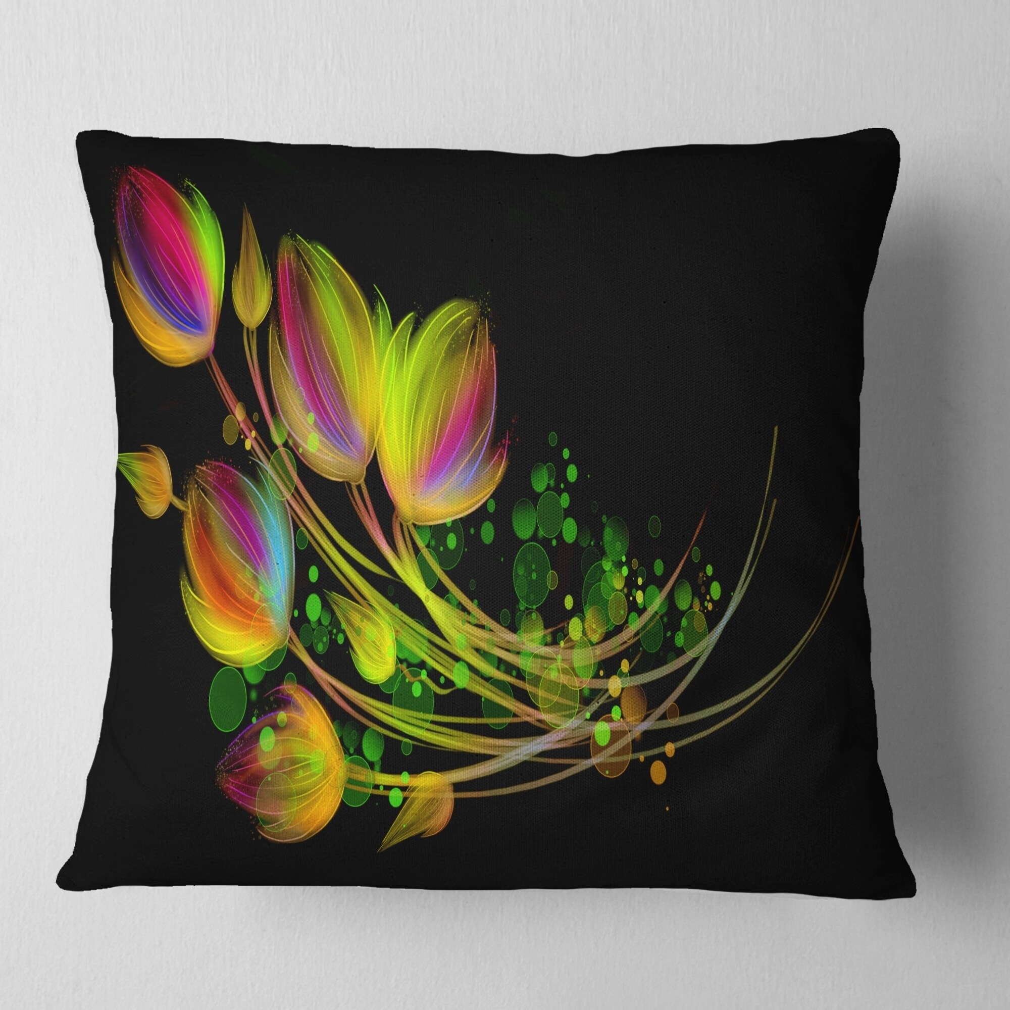 Designart Bright Bouquet Floral Throw Pillow Bed Bath Beyond