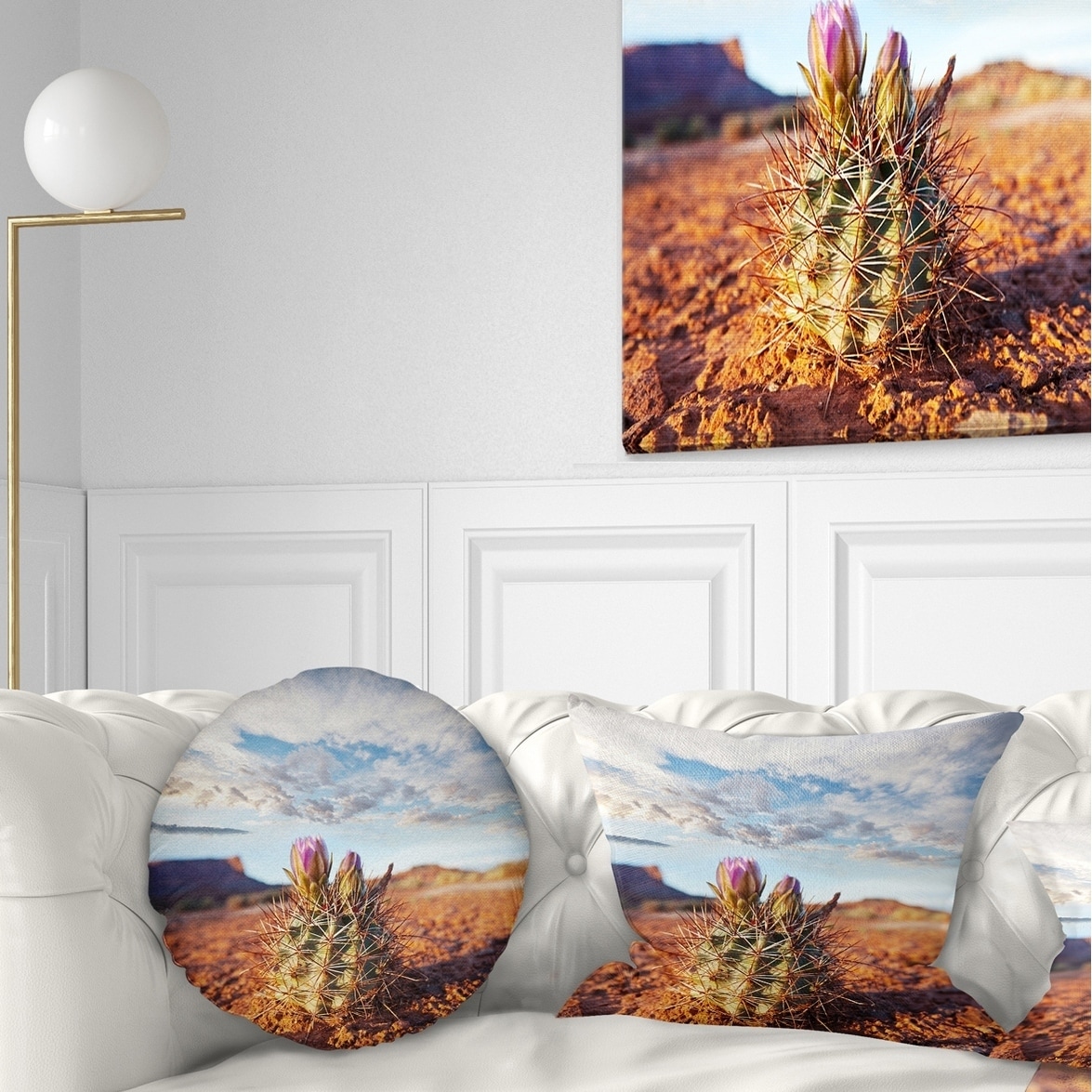 Desert Plant Pillowcases Cactus Pillow Cover Comfy Sofa 