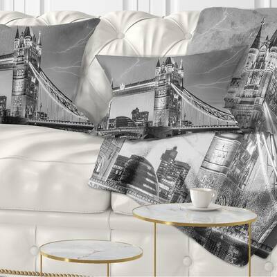 Designart 'Majesty of Tower Bridge London' Cityscape Photo Throw Pillow