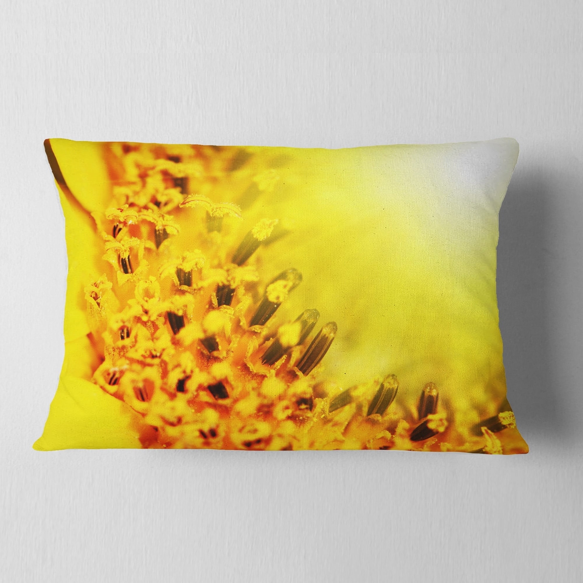 sunflower yellow throw pillows