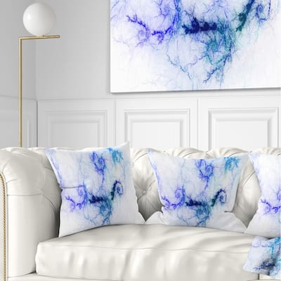 Designart 'Sparkling Blue Stormy Sky' Abstract Throw Pillow