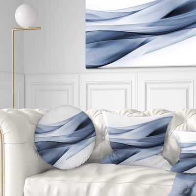 Designart 'Glittering Light Blue Pattern' Abstract Throw Pillow