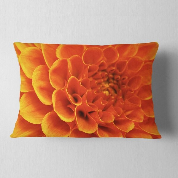 large orange cushion