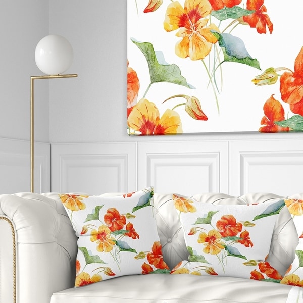 Watercolor floral sales throw pillows
