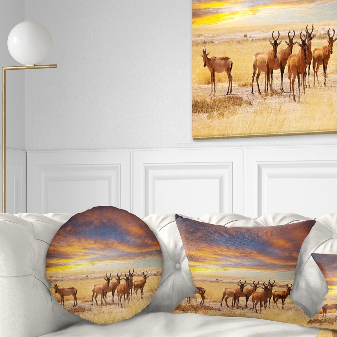 Antelope throw pillow sale