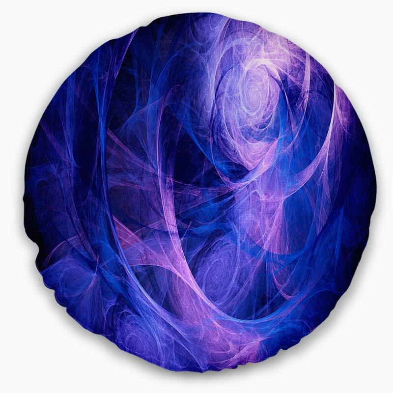 Designart 'Bright Blue Stormy Sky' Abstract Throw Pillow