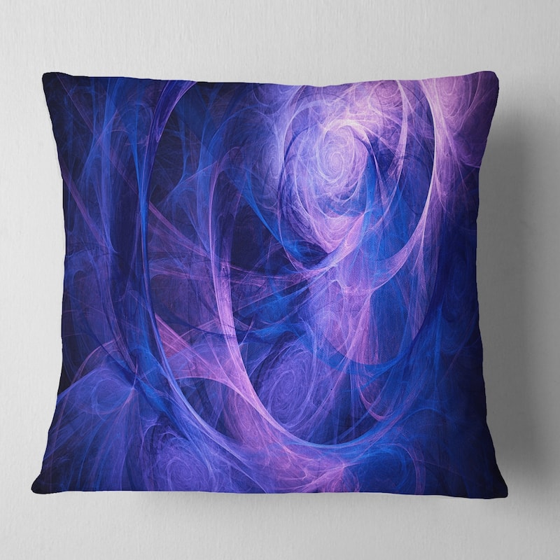 Designart 'Bright Blue Stormy Sky' Abstract Throw Pillow