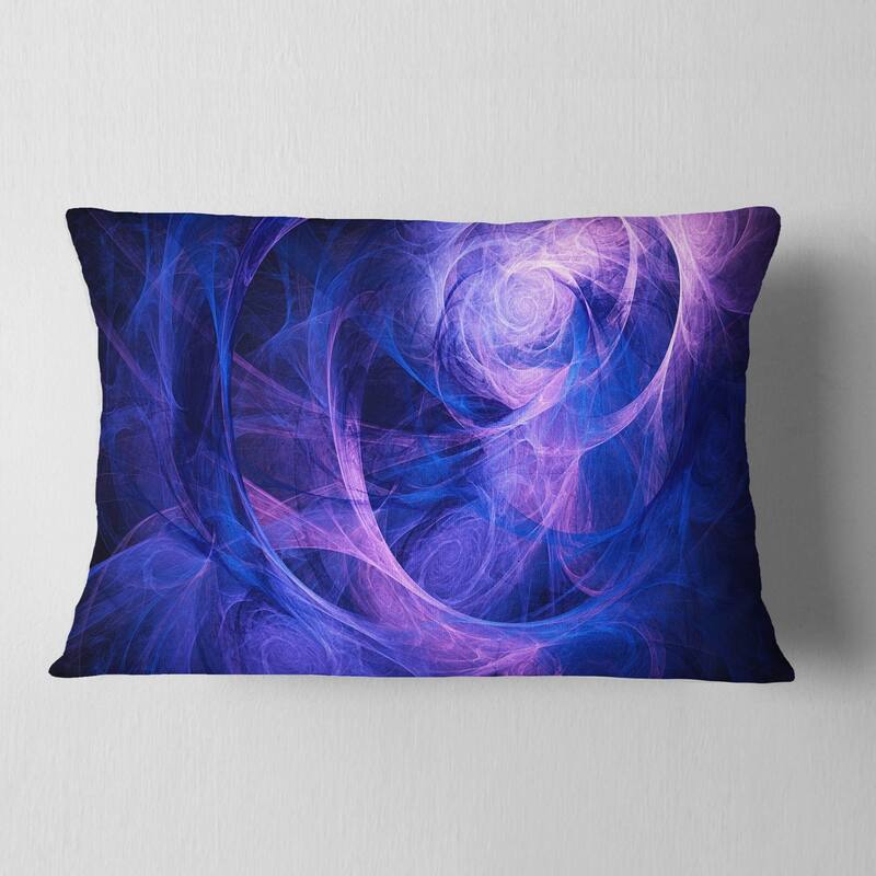 Designart 'Bright Blue Stormy Sky' Abstract Throw Pillow
