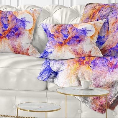 Designart 'Wings of Angels Blue' Abstract Throw Pillow