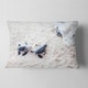 preview thumbnail 2 of 5, Designart 'Baby Green Turtles on Sand' Animal Throw Pillow