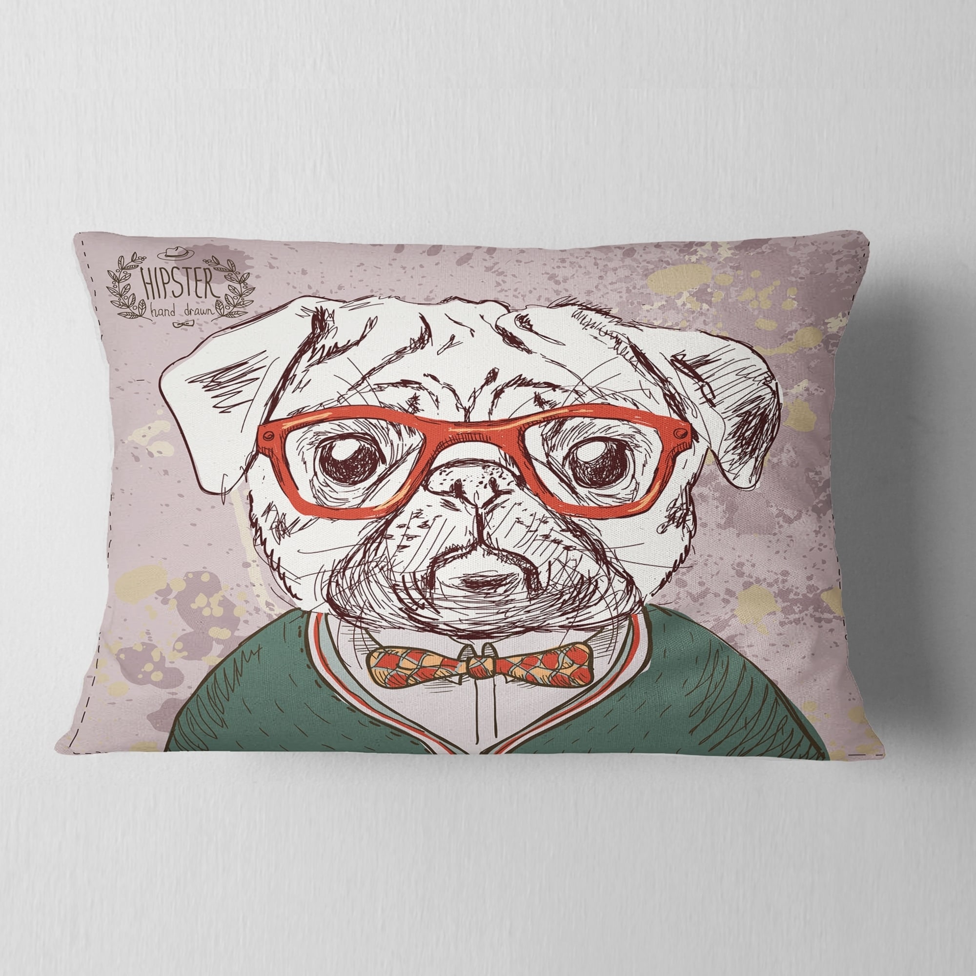 PUG Pillow From the Doggie Style Collection Decorative Pillows Home ...