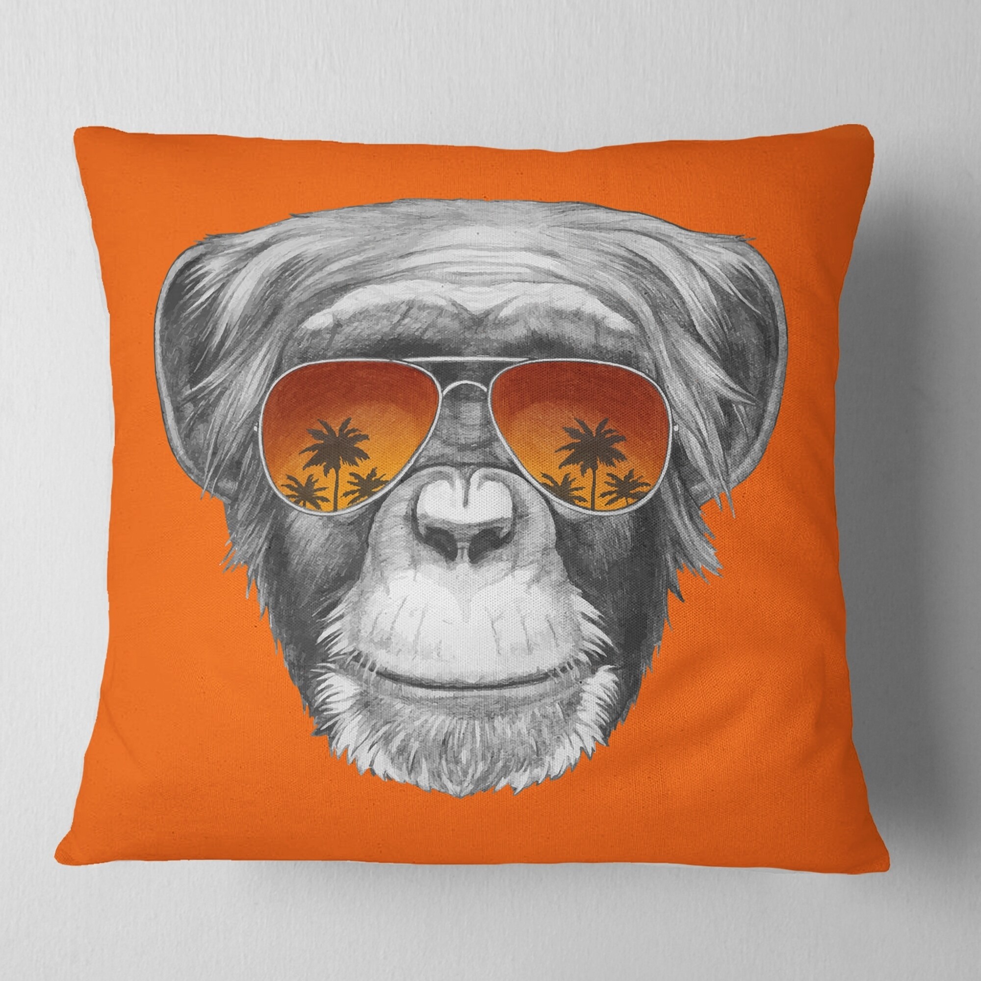 Designart 'Gorilla Male Illustration' Animal Throw Pillow - Bed Bath &  Beyond - 20947534