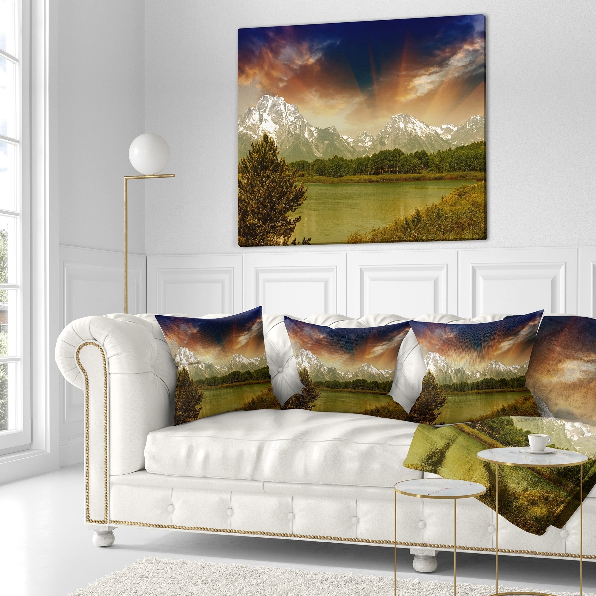 Designart 'Grand Teton National Park' Landscape Printed