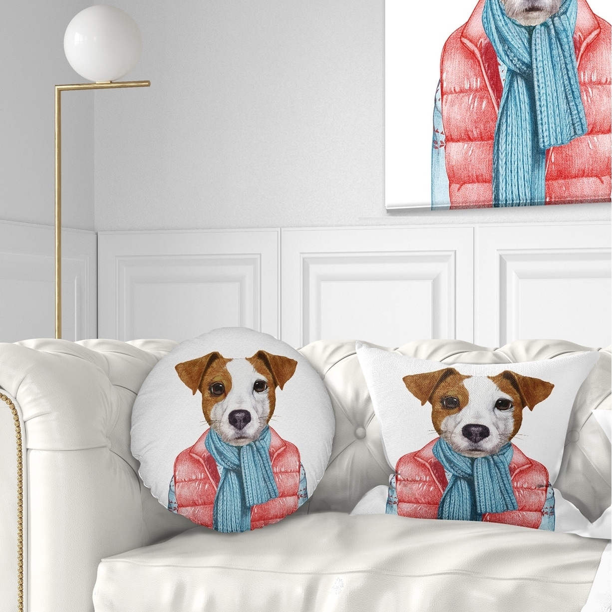 Designart 'Funny Jack Russell in Formal Suit' Animal Throw