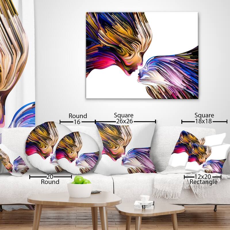 Designart 'Brown Toy Terrier Dog Watercolor' Abstract Throw Pillow