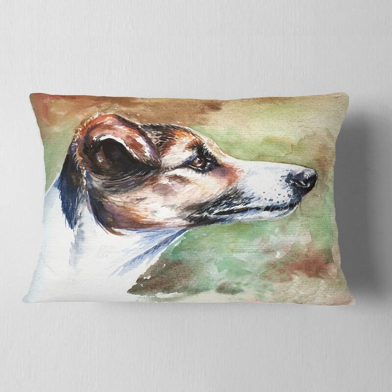 Designart 'Jack Russell Terrier' Animal Throw Pillow