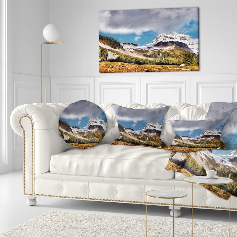 Designart 'Whistler Mountain British Columbia' Throw Pillow - Bed Bath ...