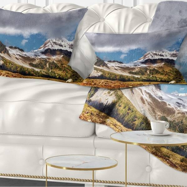 Designart Whistler Mountain British Columbia Throw Pillow On Sale Overstock 20950892