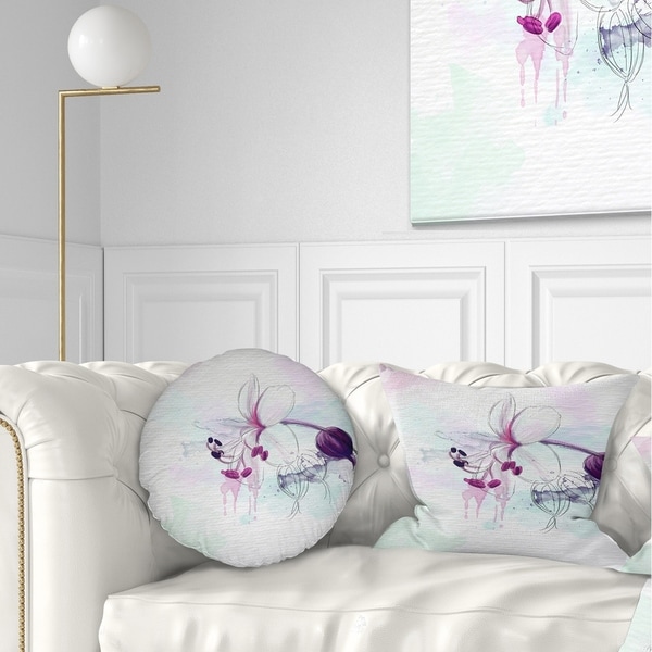 Purple accent discount pillows for bed