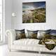 Designart 'Furnas Virgin Beach Galicia Spain' Seashore Throw Pillow ...