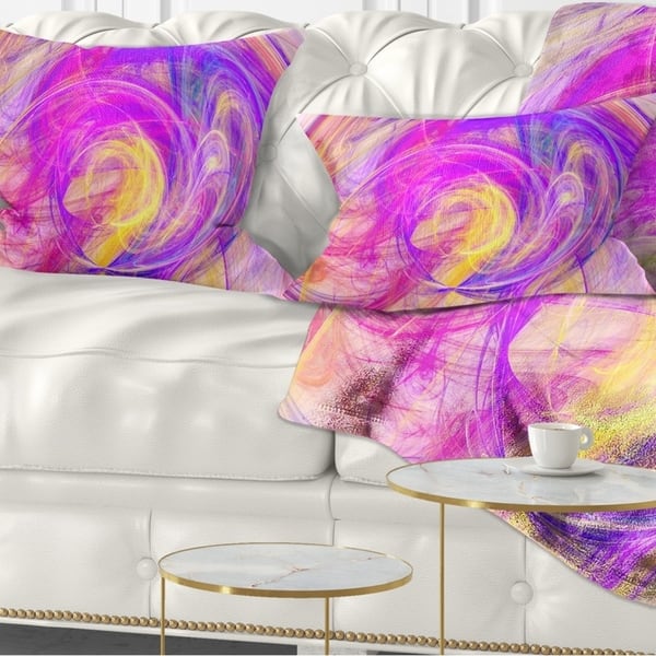 Designart Purple Mystic Psychedelic Texture Abstract Throw Pillow On Sale Overstock 20951434