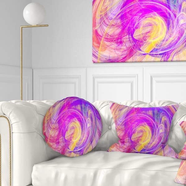 Designart Purple Mystic Psychedelic Texture Abstract Throw Pillow On Sale Overstock 20951434