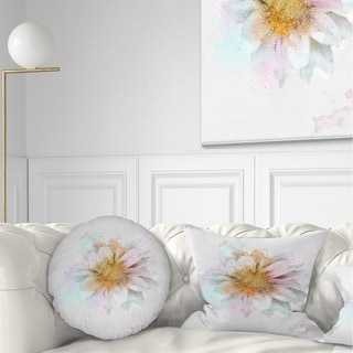 Designart 'Beautiful Flower with Yellow Stigma' Floral Throw Pillow ...