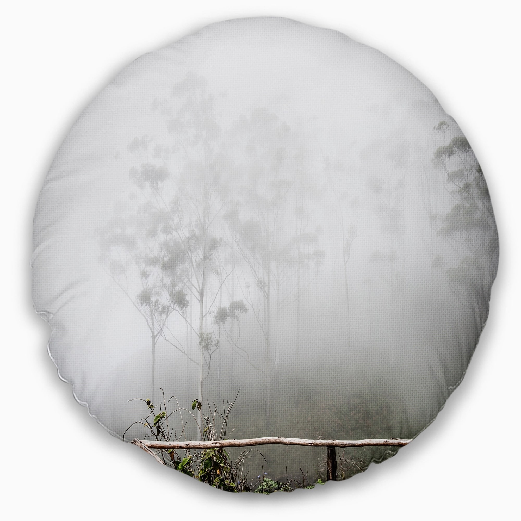 Designart 'Fogs on Western Ghats Hills' Landscape Printed Throw Pillow -  Bed Bath & Beyond - 20951854