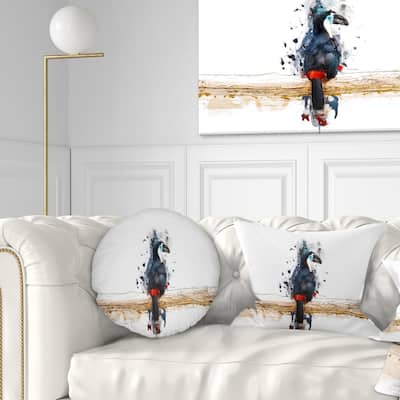 Designart 'Toucan on the Branch' Animal Throw Pillow