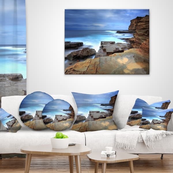 Designart Terrigal Skillion Nsw Australia Seashore Throw Pillow On Sale Overstock 20951991