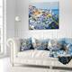 Designart 'View of Fira Town Santorini' Abstract Throw Pillow - Bed ...