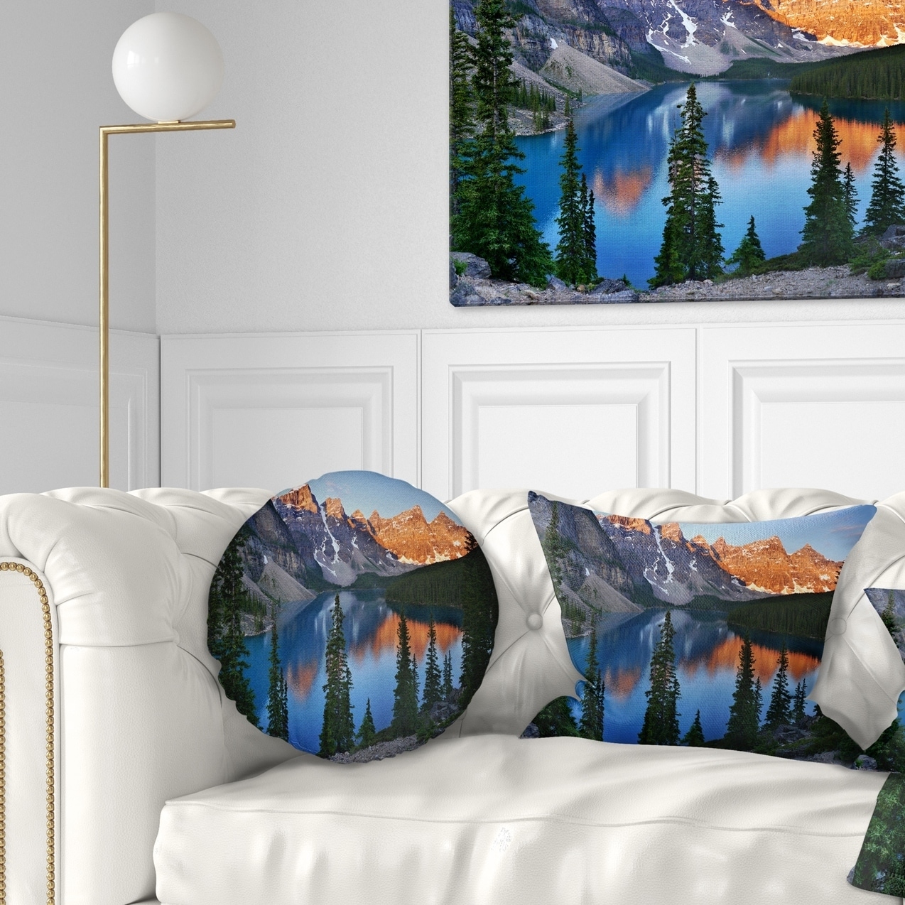 Designart 'Beautiful Moraine Lake Canada' Landscape Printed