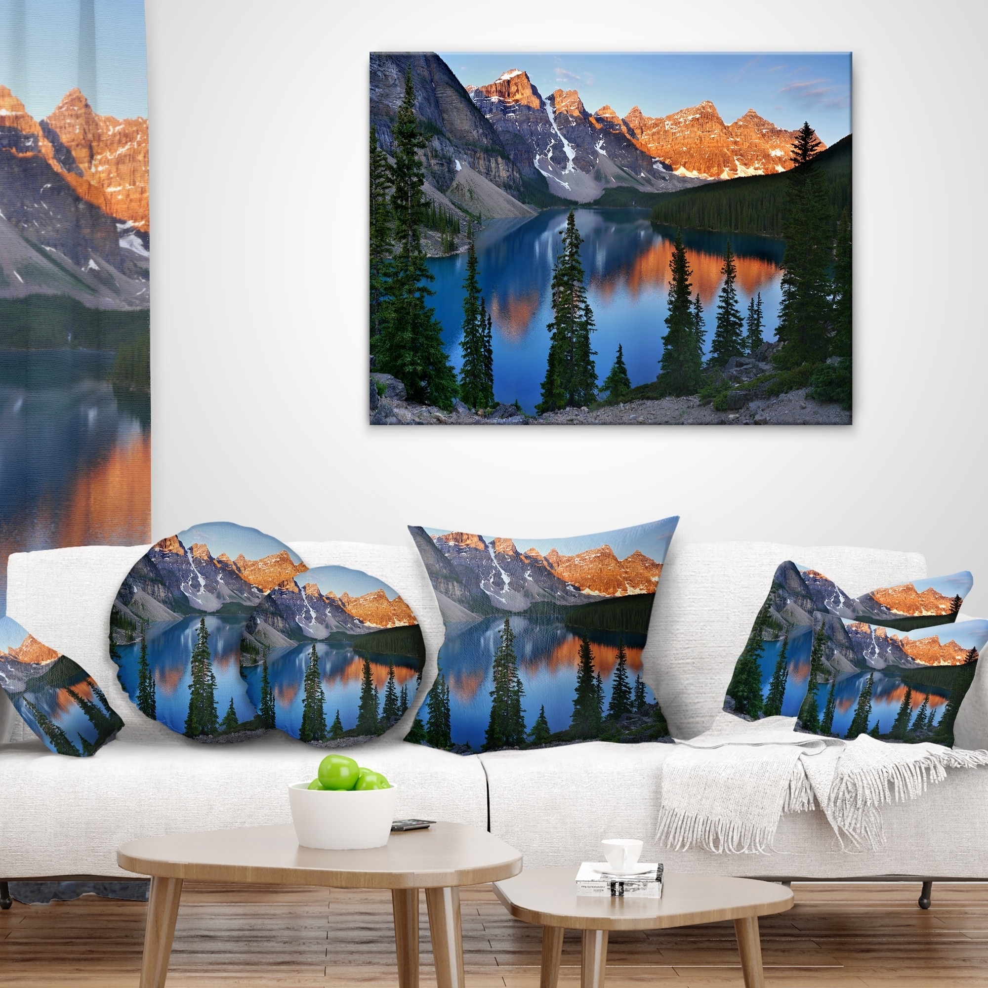 Designart 'Beautiful Moraine Lake Canada' Landscape Printed